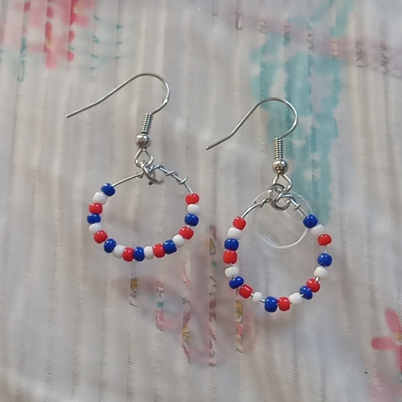 4th of July earrings - Picture 1 of 1